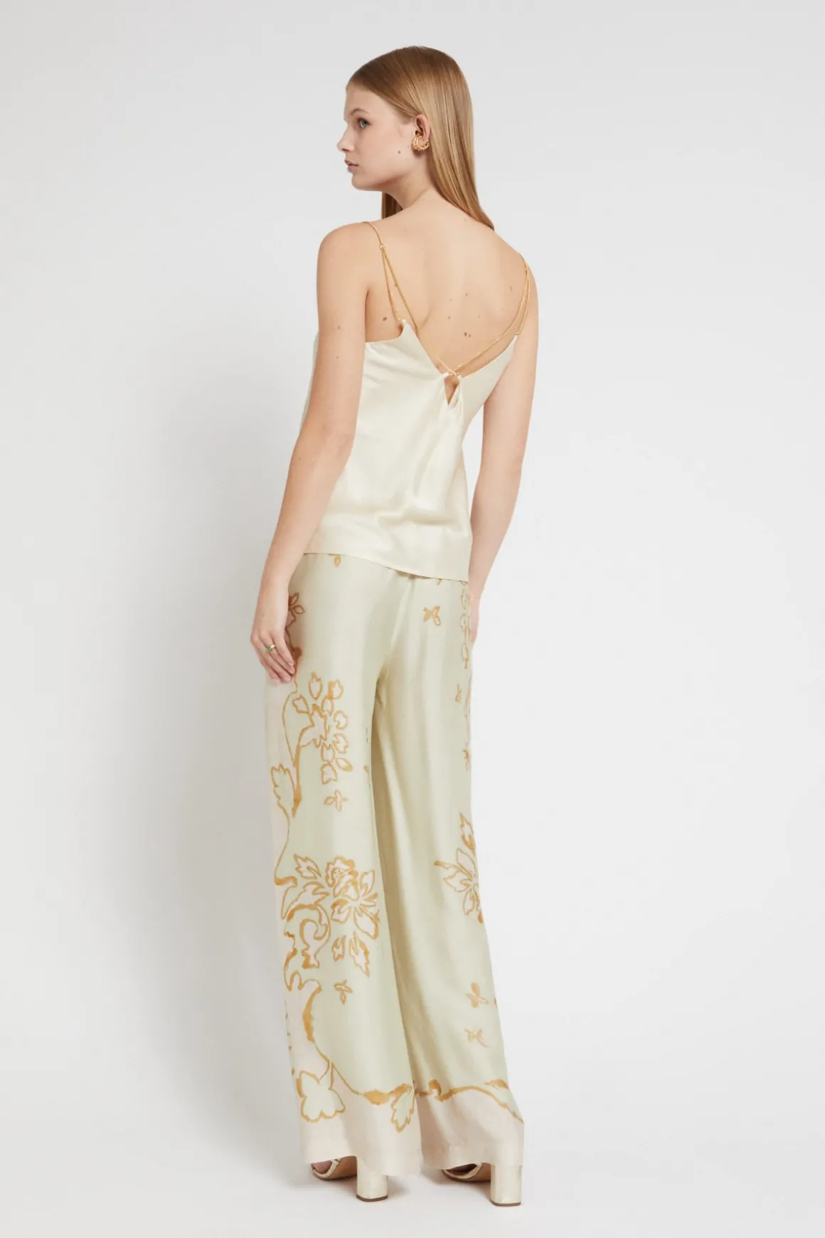 Pantalon large en viscose