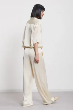 Pantalon large en viscose
