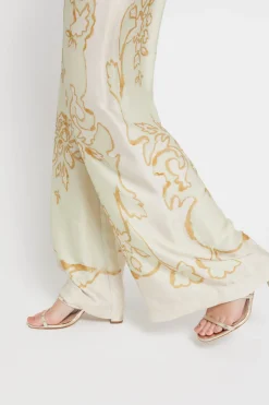 Pantalon large en viscose