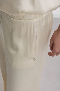 Pantalon large en viscose