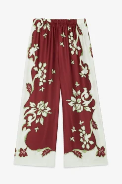 Pantalon large en viscose