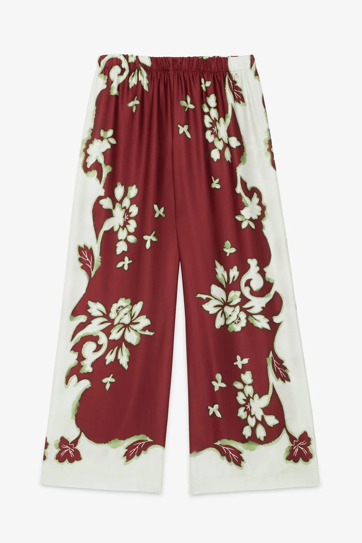 Pantalon large en viscose