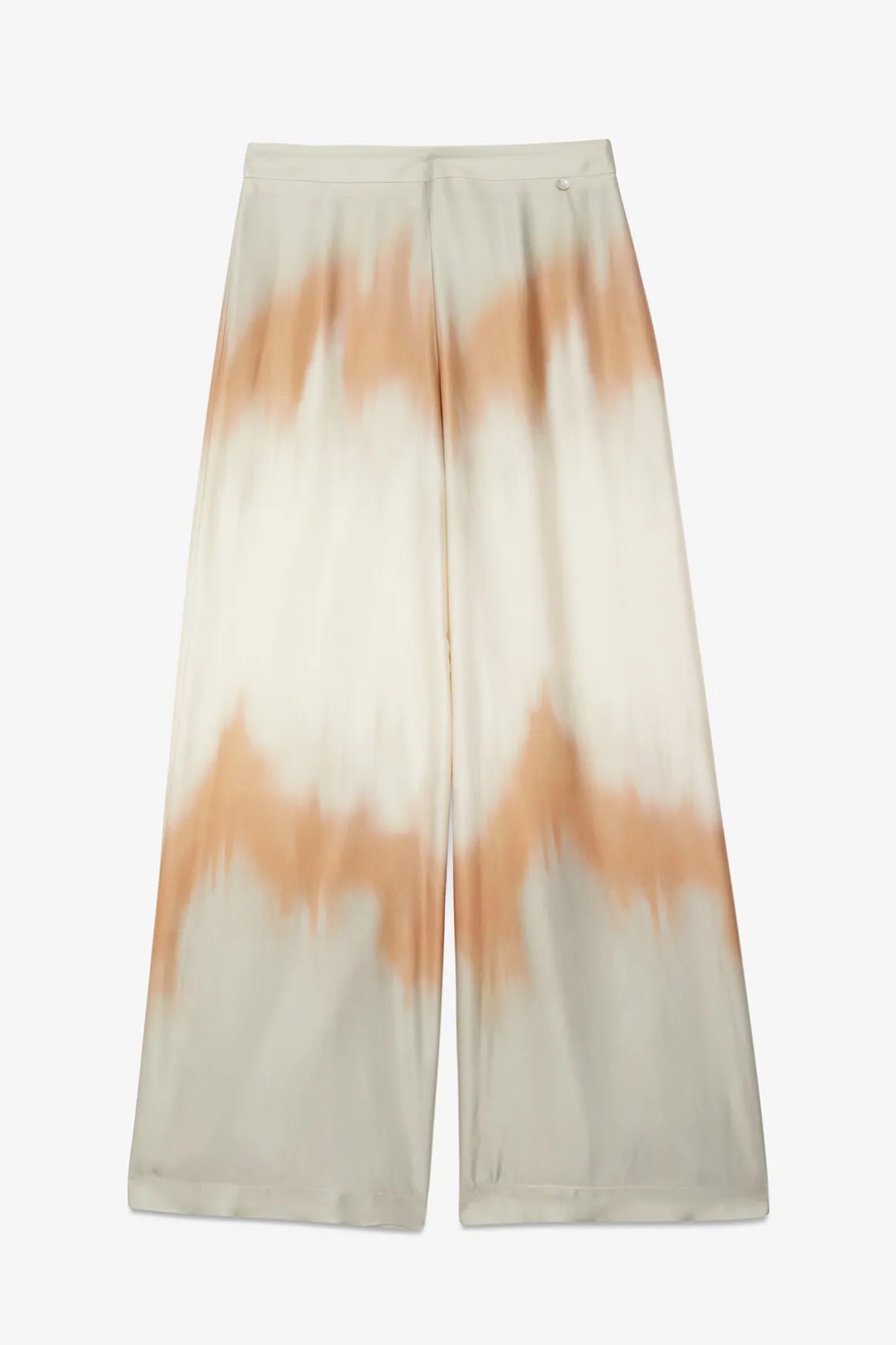 Pantalon large en viscose imprimée
