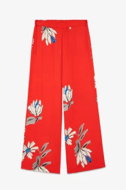 Pantalon large en viscose