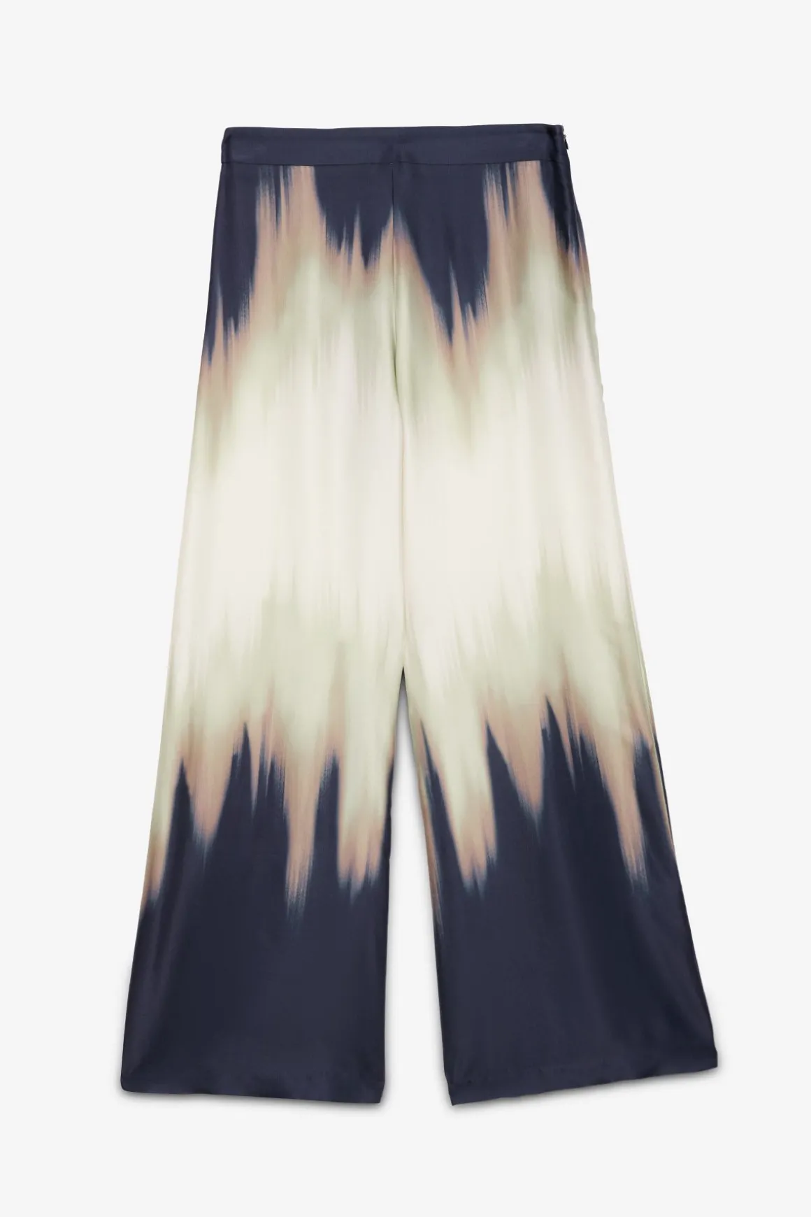 Pantalon large en viscose imprimée