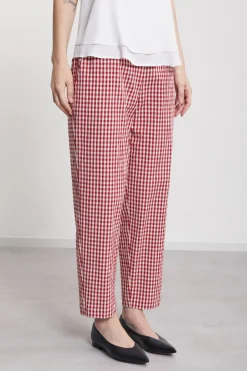Pantalon longueur cheville en coton