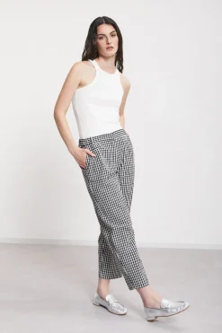 Pantalon longueur cheville en coton