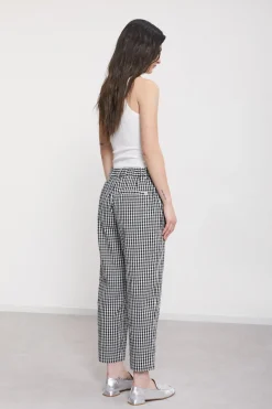 Pantalon longueur cheville en coton