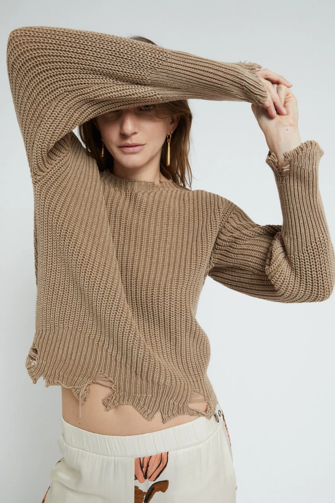 Pull en laine mélangée