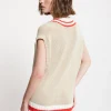 Pull sans manches tricoté
