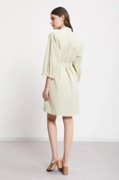 Robe chemisier courte en popeline