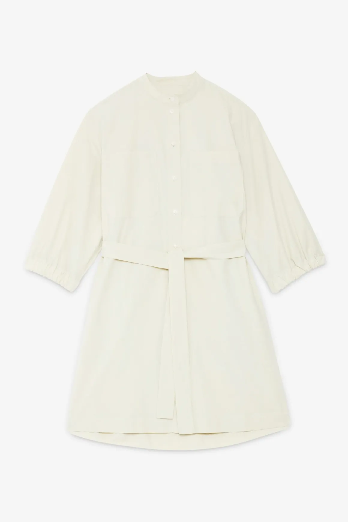 Robe chemisier courte en popeline
