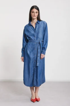 Robe chemisier jeans