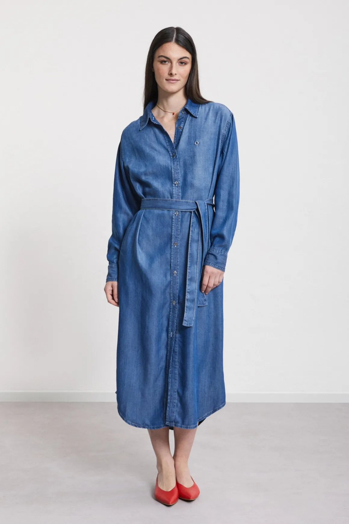 Robe chemisier jeans