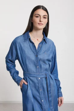 Robe chemisier jeans