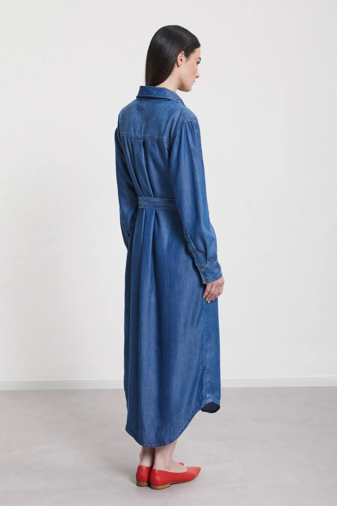 Robe chemisier jeans