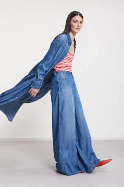 Robe chemisier jeans