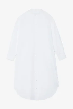 Robe chemisier midi en popeline