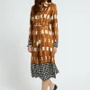 Robe chemisier midi en viscose