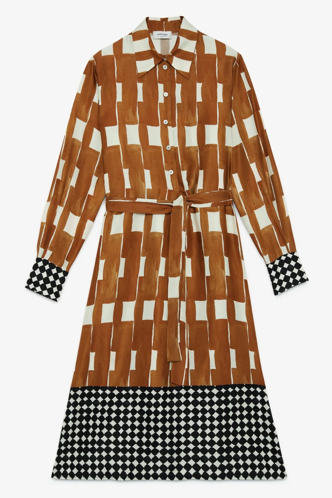 Robe chemisier midi en viscose