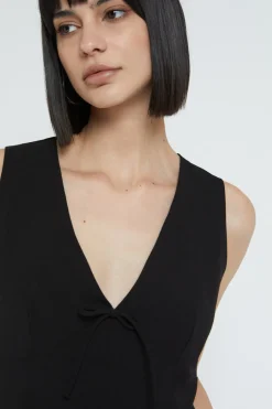 Robe courte avec noeud