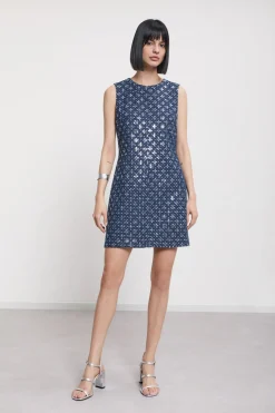 Robe courte avec paillettes