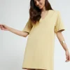Robe courte en coton