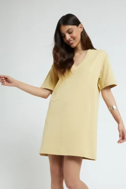 Robe courte en coton