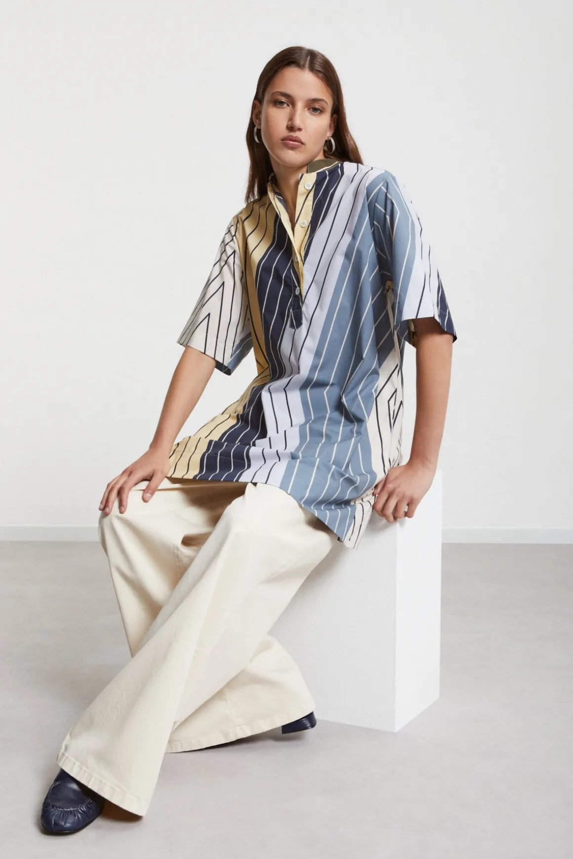 Robe courte en coton