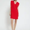 Robe courte en couleur unie