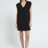 Robe courte en couleur unie