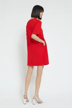 Robe courte en couleur unie