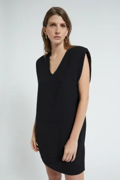 Robe courte en couleur unie