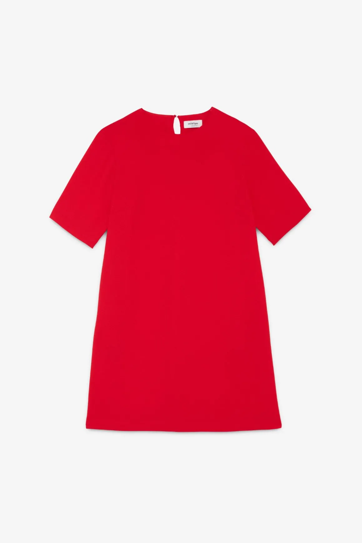 Robe courte en couleur unie