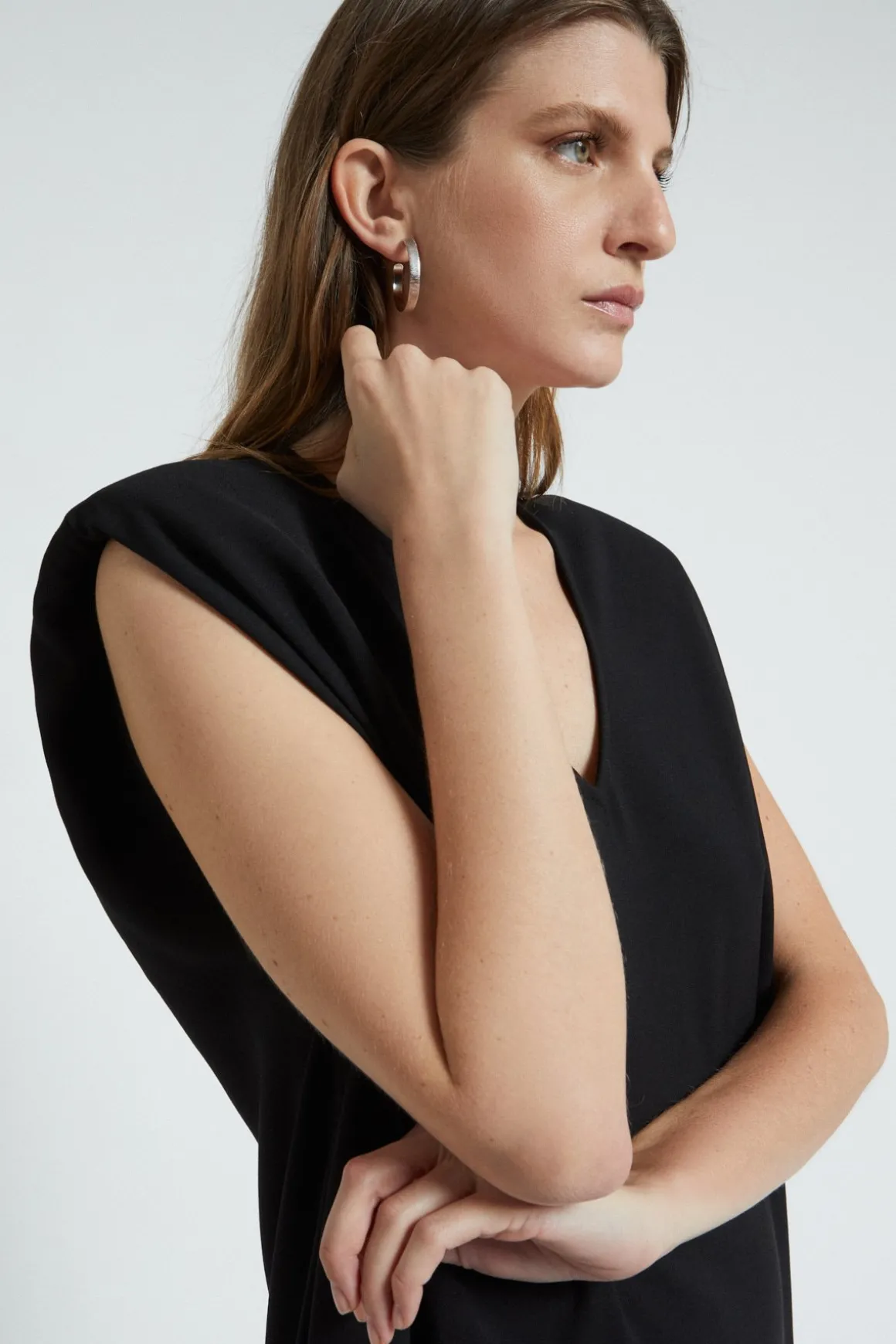 Robe courte en couleur unie