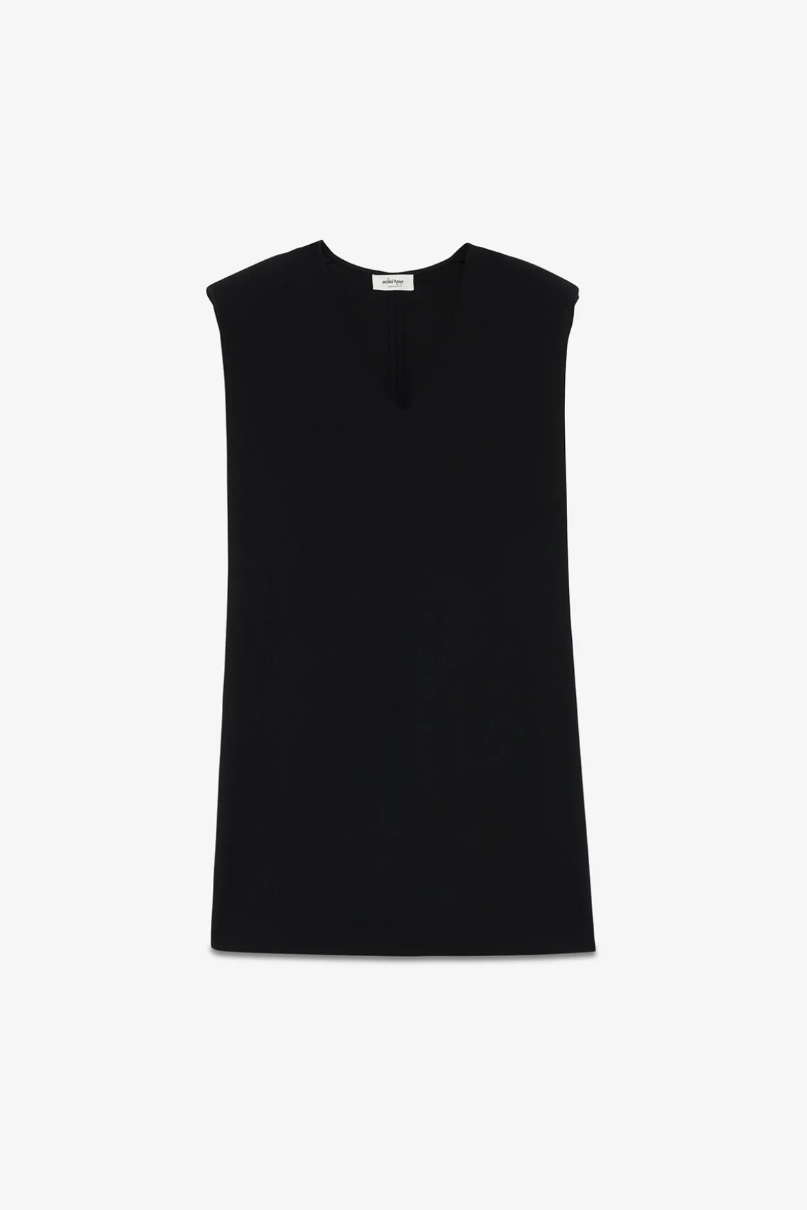 Robe courte en couleur unie