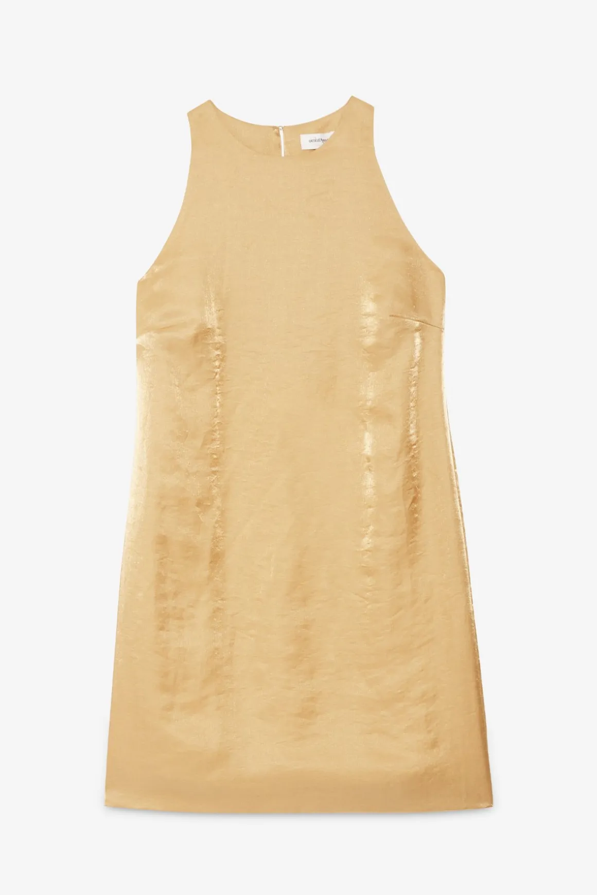 Robe courte en lin et viscose