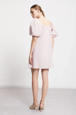 Robe courte en popeline