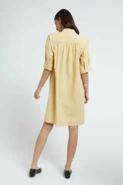 Robe courte en popeline