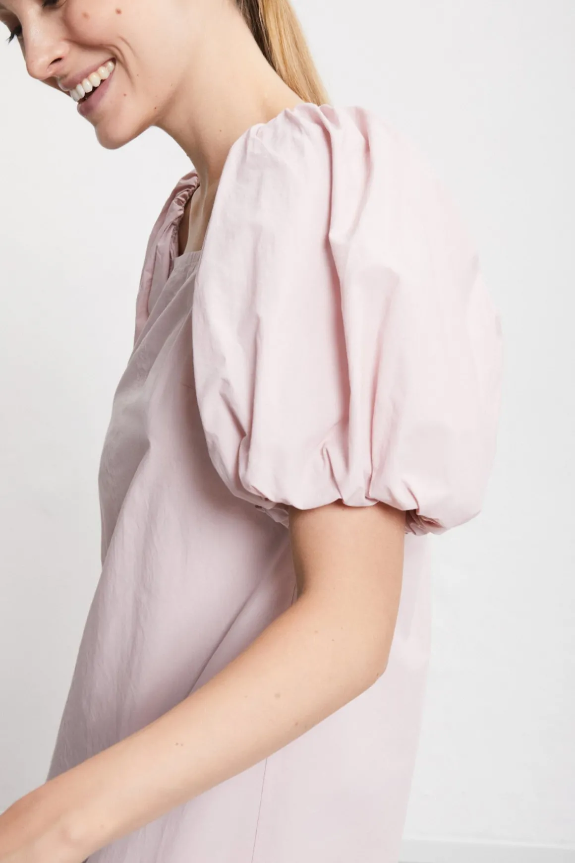 Robe courte en popeline
