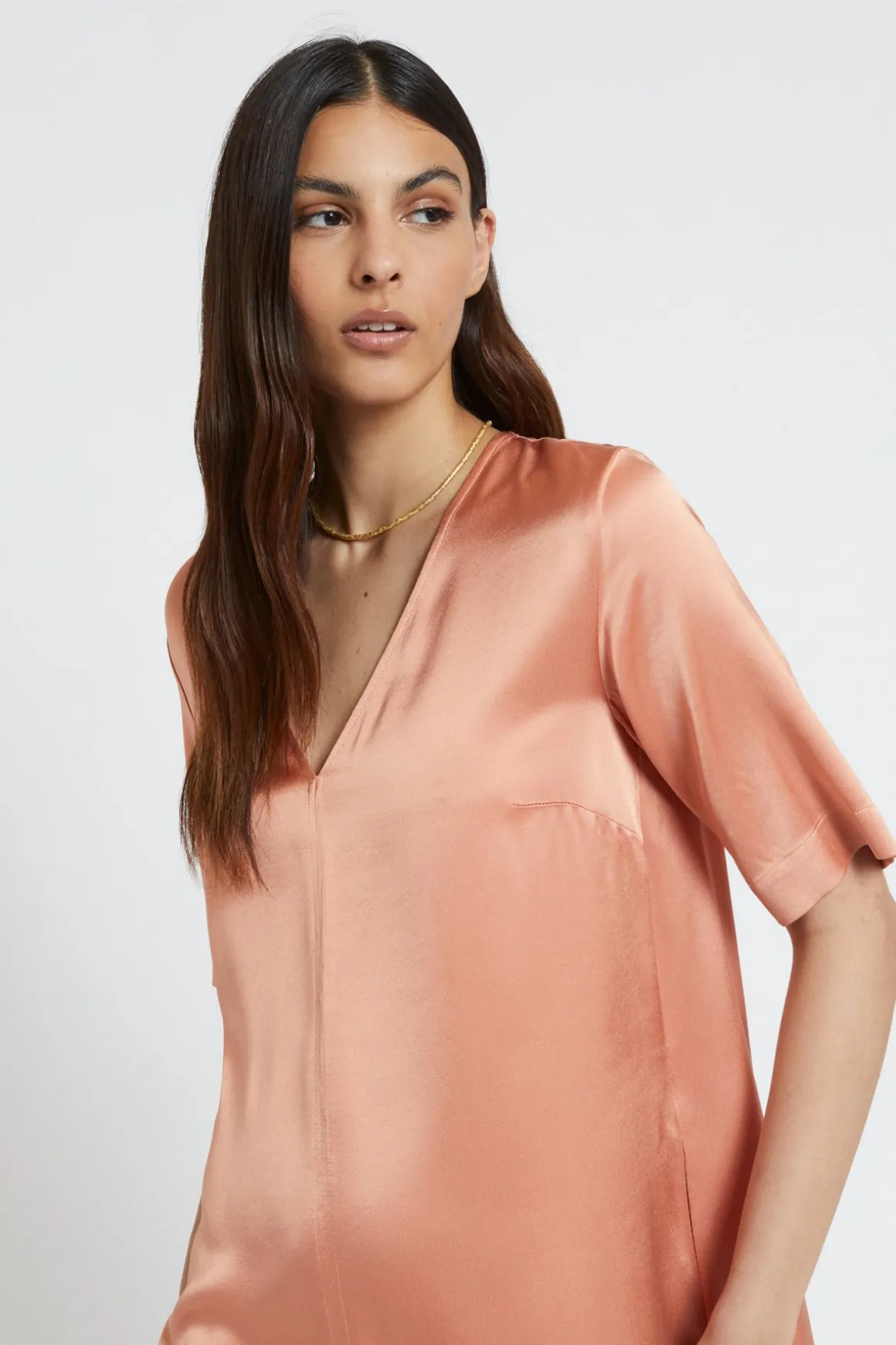 Robe courte en viscose