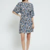 Robe courte en viscose