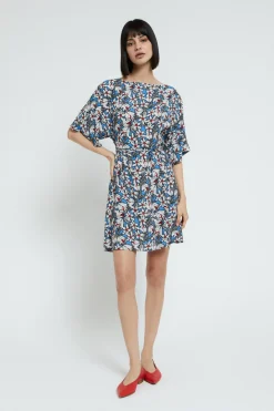 Robe courte en viscose