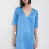 Robe courte en viscose