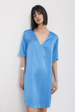 Robe courte en viscose