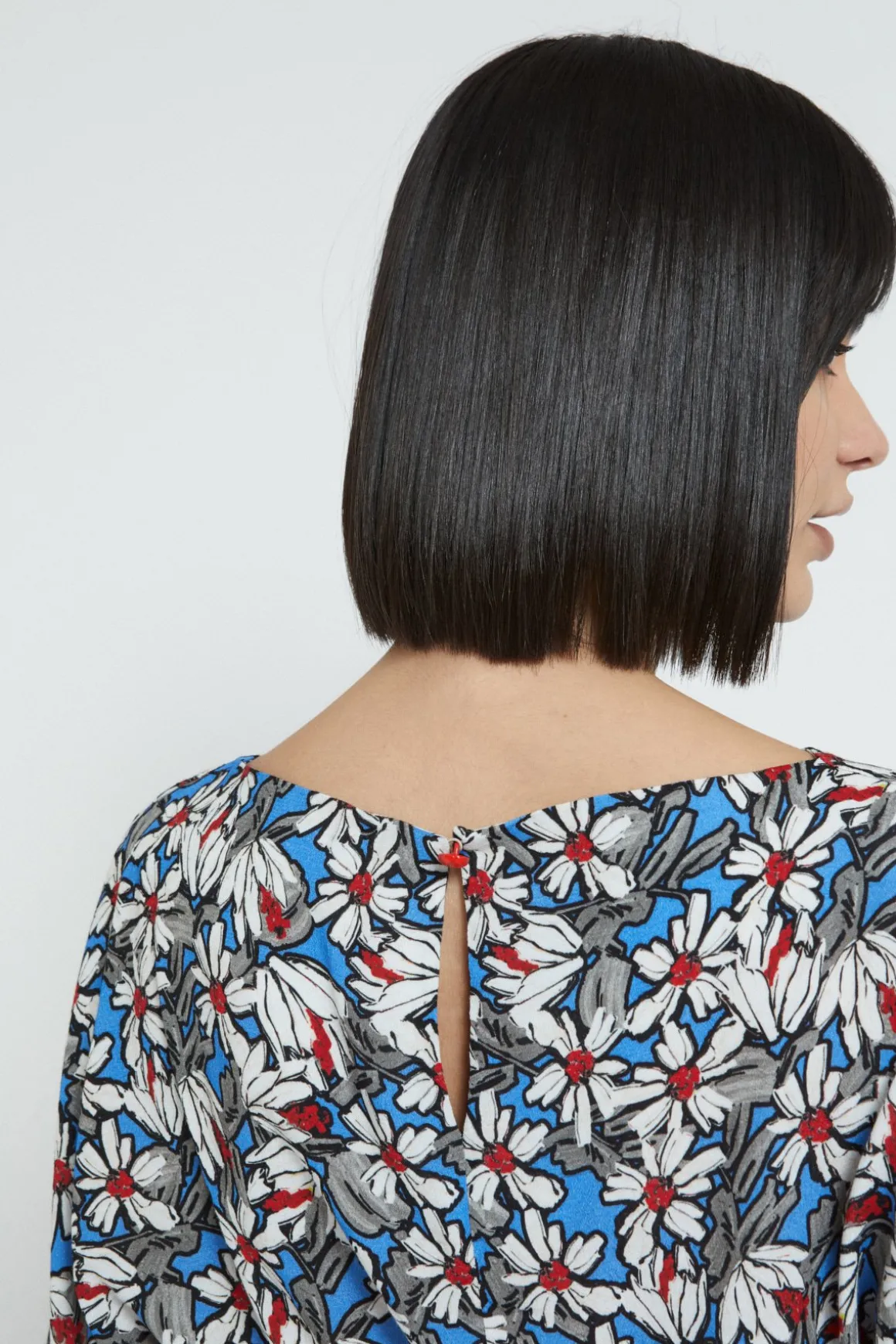 Robe courte en viscose