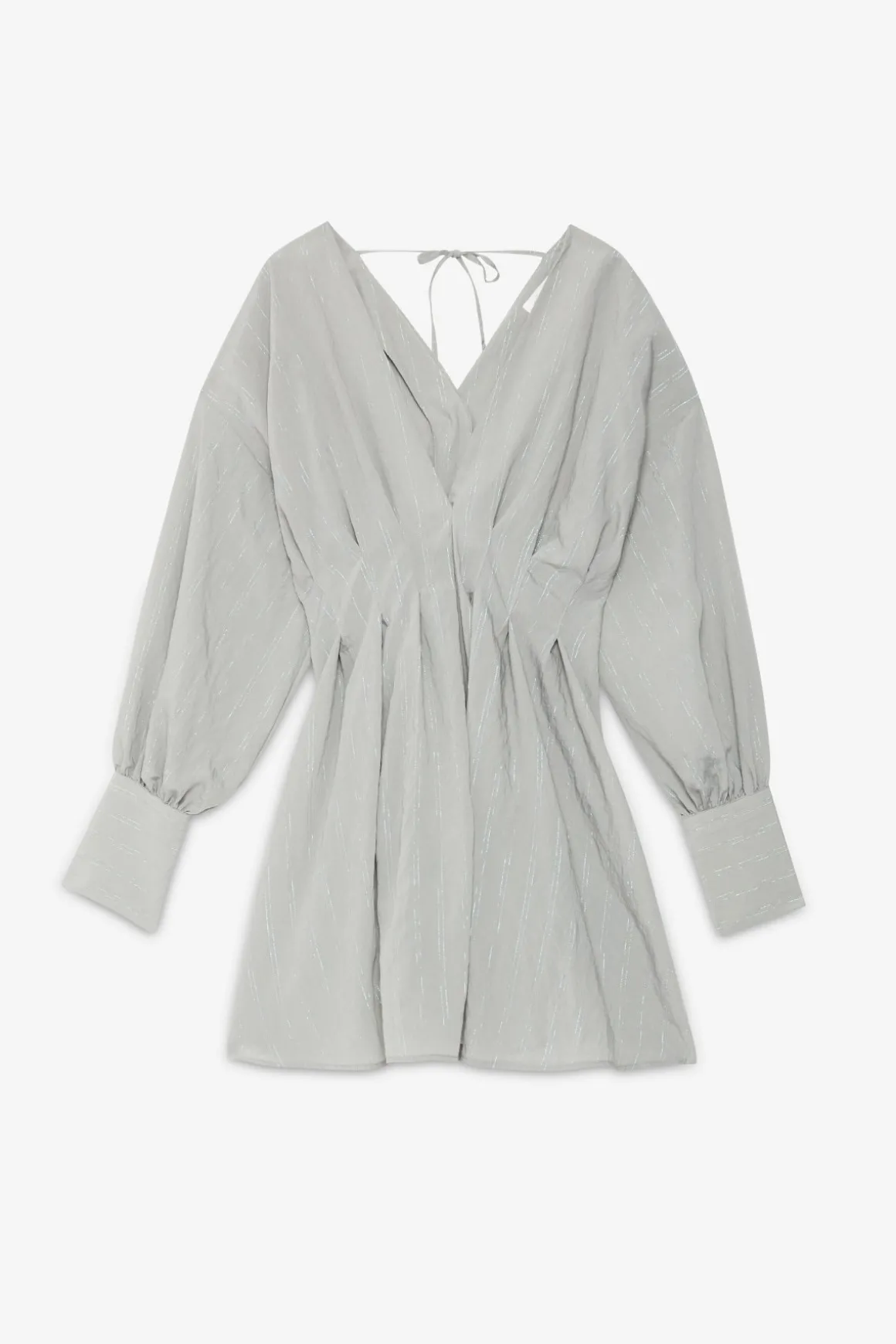 Robe courte en viscose avec petits boutons