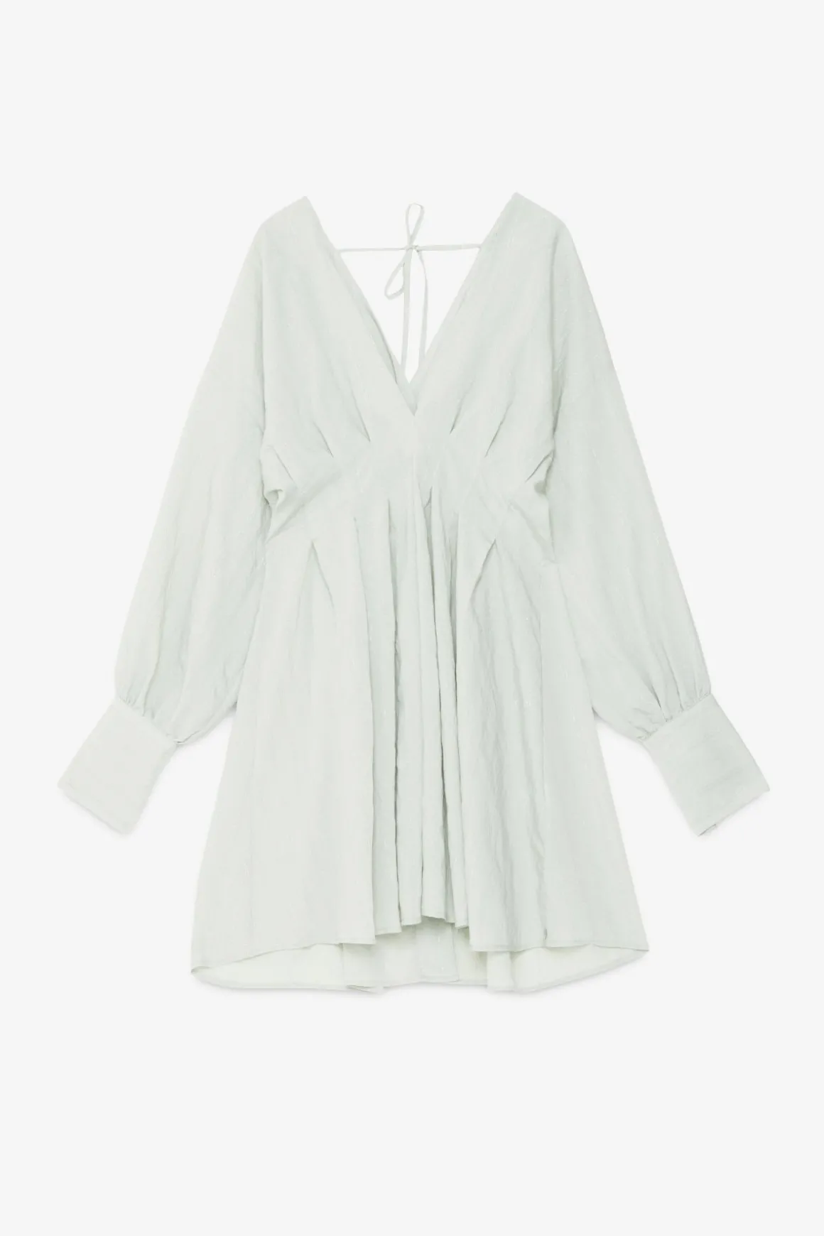 Robe courte en viscose avec petits boutons