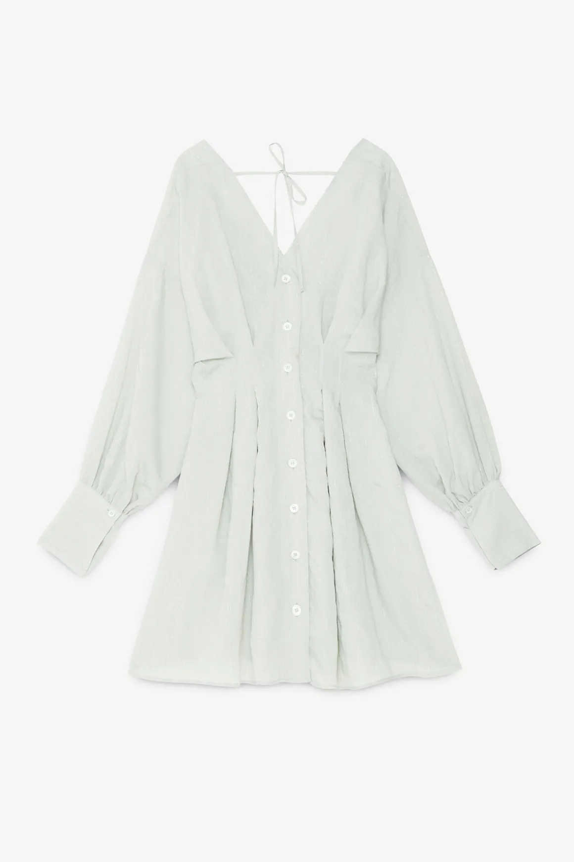 Robe courte en viscose avec petits boutons
