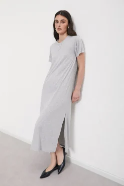 Robe longue avec fente